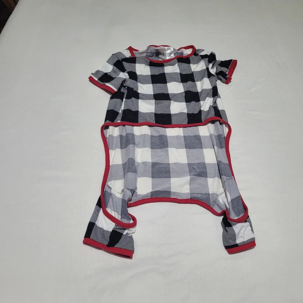 Checker Plaid Dog Outfit Size 2X Pet Matching Family Outfit Animal Holiday